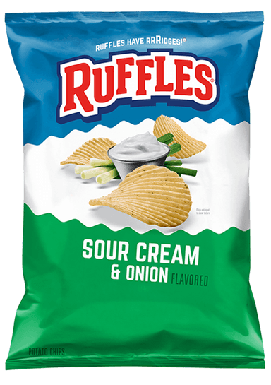 Ruffles Potato Chips Sour Cream & Onion 190g
